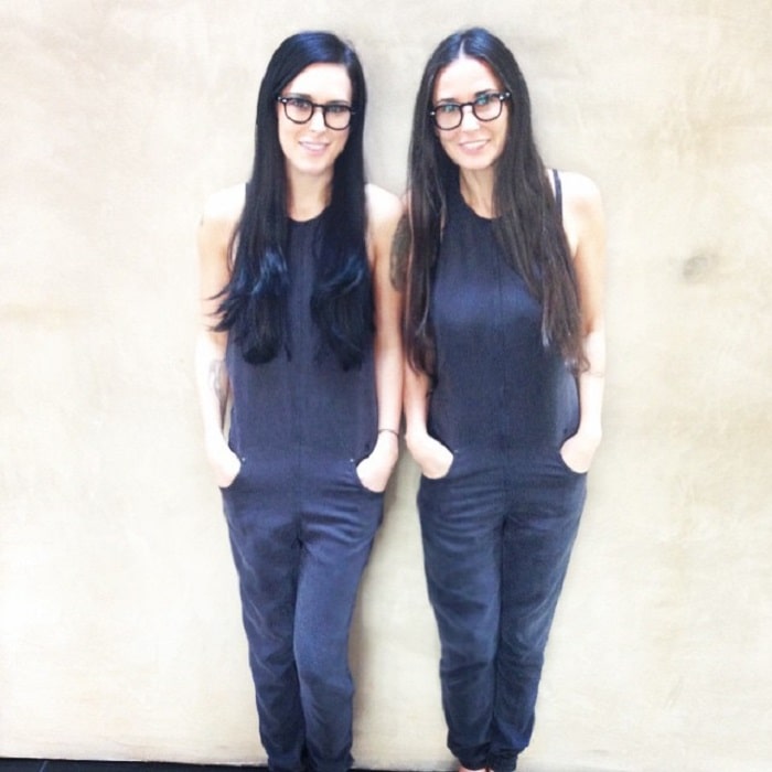The similar looking mother and daughter duo.