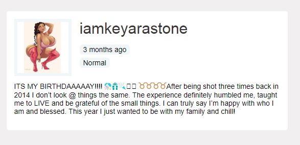 Keyara shared her painful flashback on her birthday and thanking to god for the life.