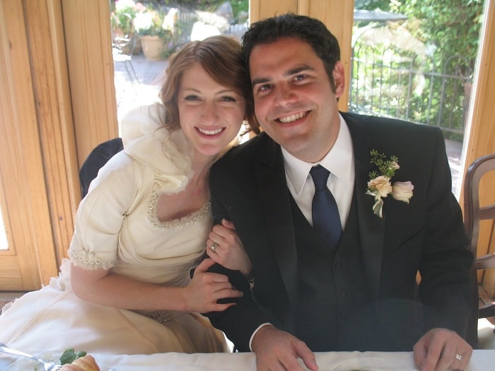 Donald and Jessica on their wedding day.