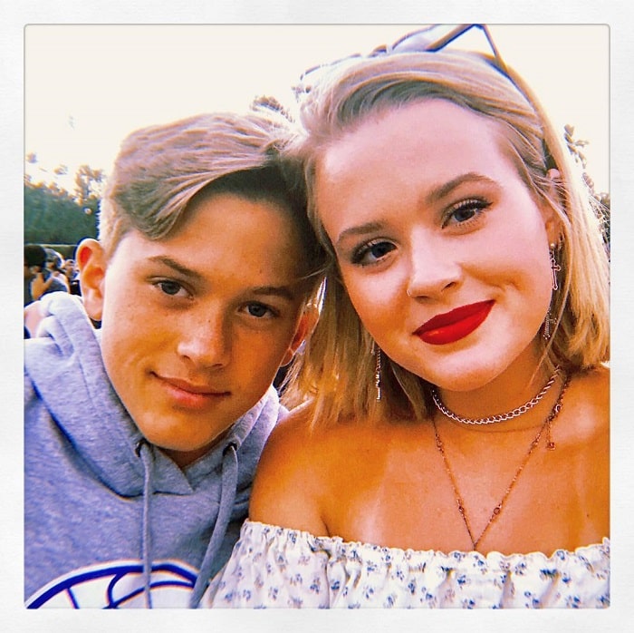 Ava with her younger biological brother, Deacon Phillippe.
