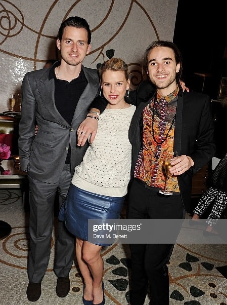 Alice Eve with her two younger brother Jack Eve and George Eve.