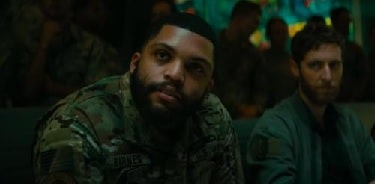 O'Shea Jackson Jr as Chief Warrant Officer Barnes in Godzilla: King of the Monsters.