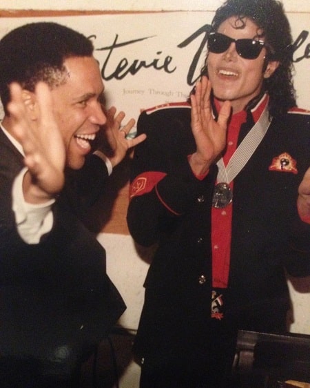 Kerry Gordy with his best friend Michael Jackson.