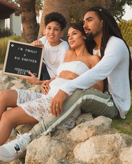 Zashia Santiago with her boyfriend Hymn and son Isaiah.I