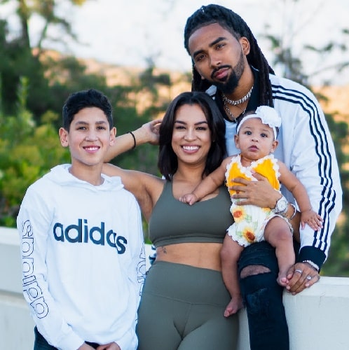 Zashia Santiago with her family with whom she runs The Family Project.