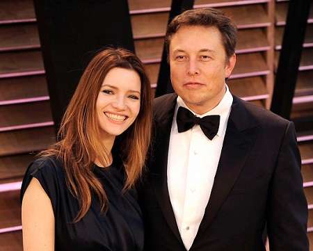 Talulah Riley with her ex-husbanmd Elon Musk