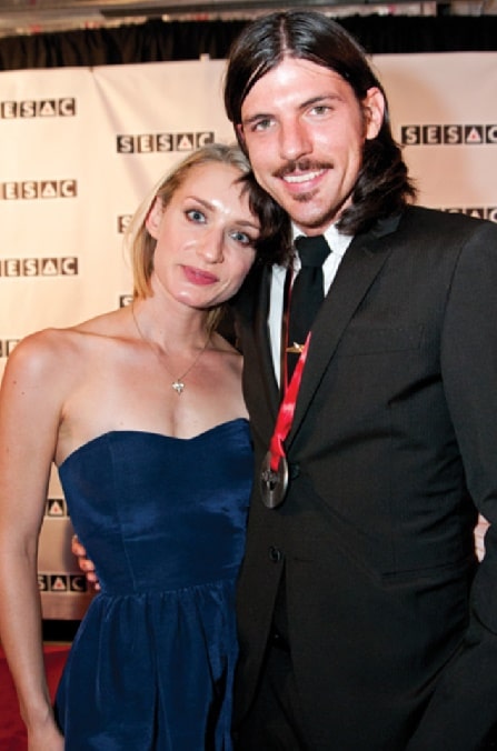 Susan Adkins with her ex-husband Seth Avett.