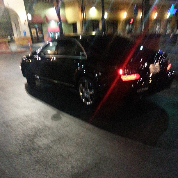 Deon Richmond Heading to airport in his Mercedes