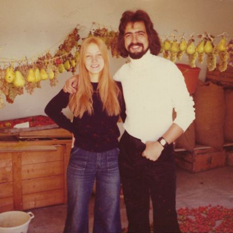 Photo of Joe Mantegna and Arlene Vrhel during their youth.