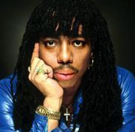 Tanya Hijazi late husband, Rick James posing for a photo shoot.