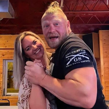 Turk Lesnar's parents, Brock Lesnar and Rena Marlette Lesnar dancing together.