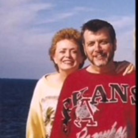 Late actress, Rue McClanahan and her ex-husband, Morrow Wilson posing for a photo shoot.