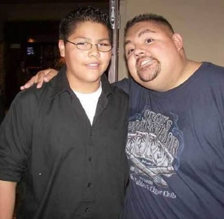 Gabriel Iglesias with his step-son Frankie Iglesias.