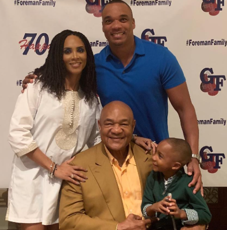 Mary Joan Martelly tied the knot with George Foreman, who used to be a famous boxer.