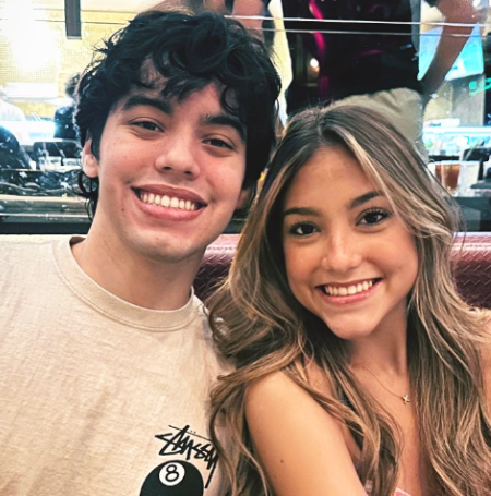 Aliyah Ortega is with her brother.