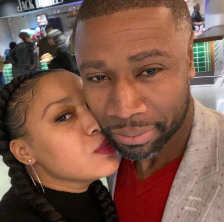 Lashon Dixon is with her husband.